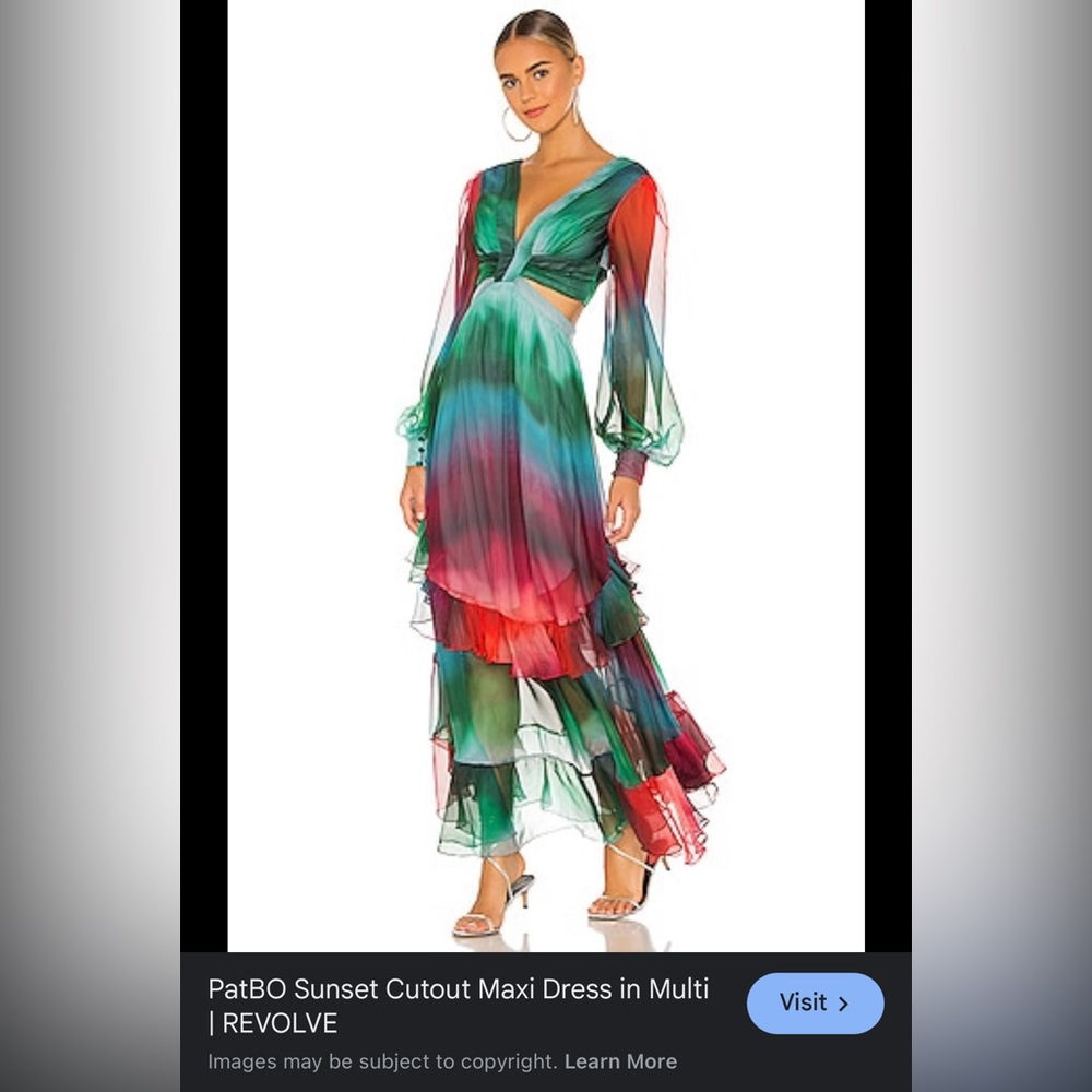 PatBo Sunset Cut out Maxi dress